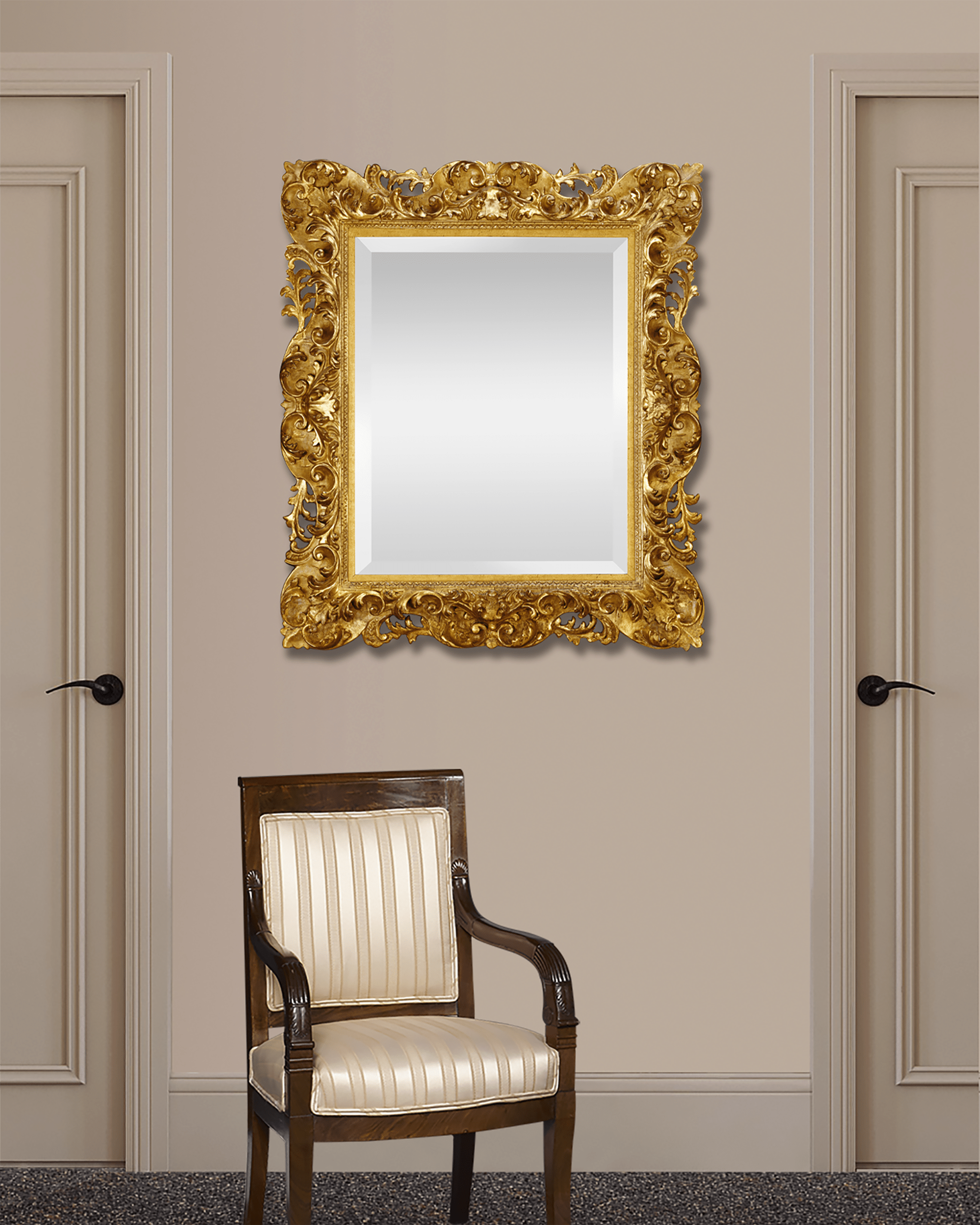 19th-Century Italian Giltwood Mirror