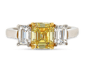 Fancy Intense Yellow Diamond Ring, 1.53 Carats