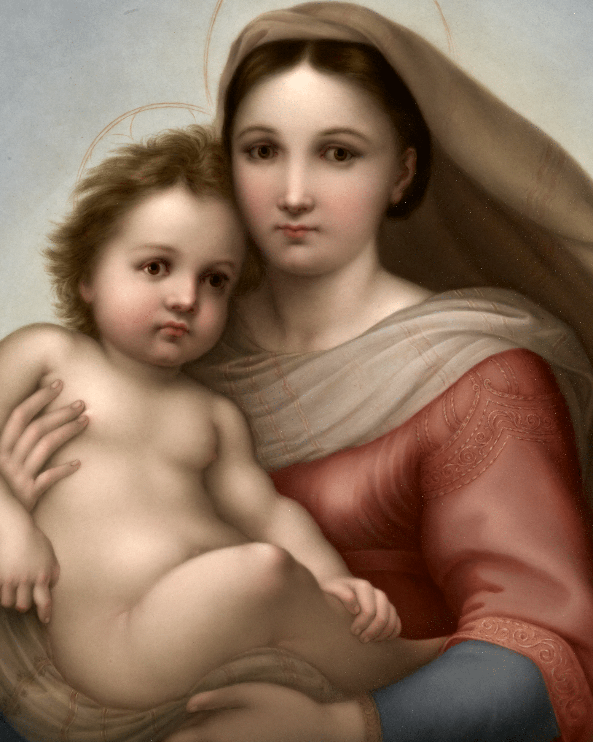The Sistine Madonna Porcelain Plaque by KPM