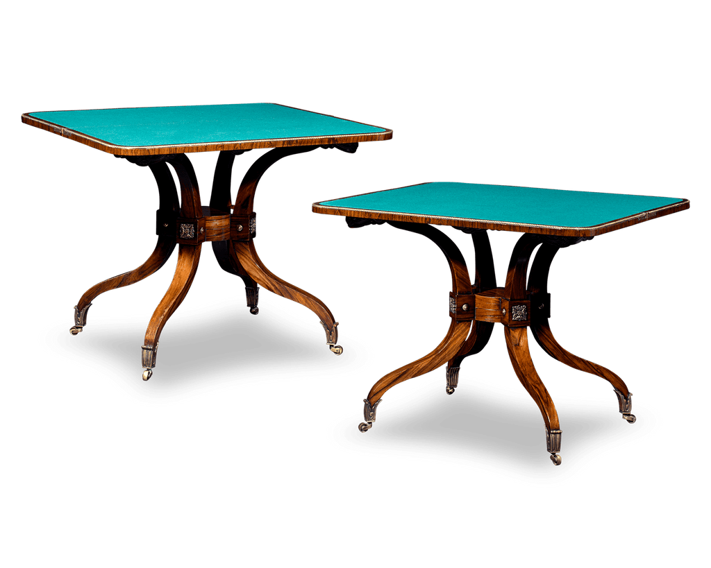 Regency-Period Rosewood Card Tables