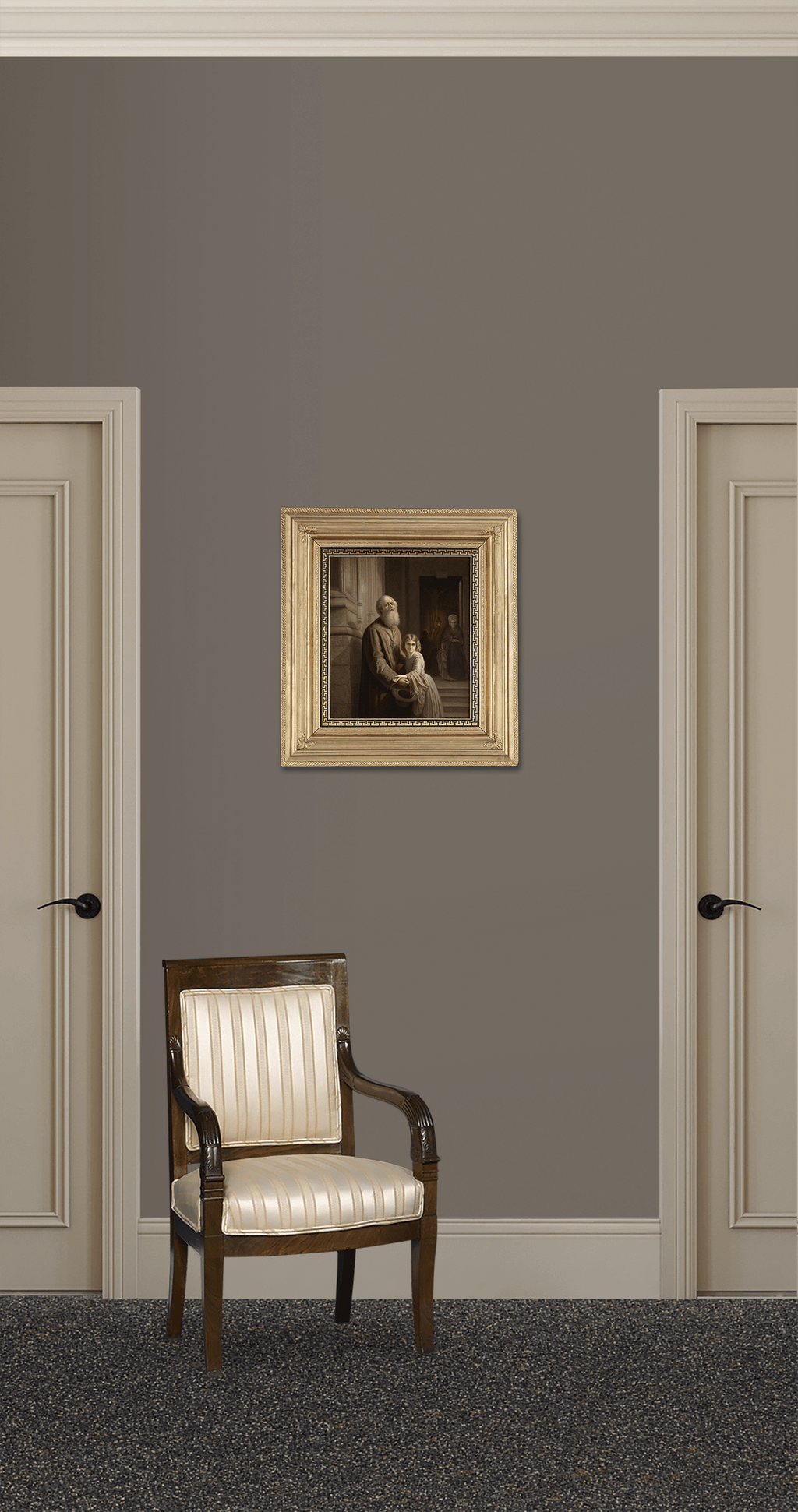 The Blind Beggar Porcelain Plaque by KPM