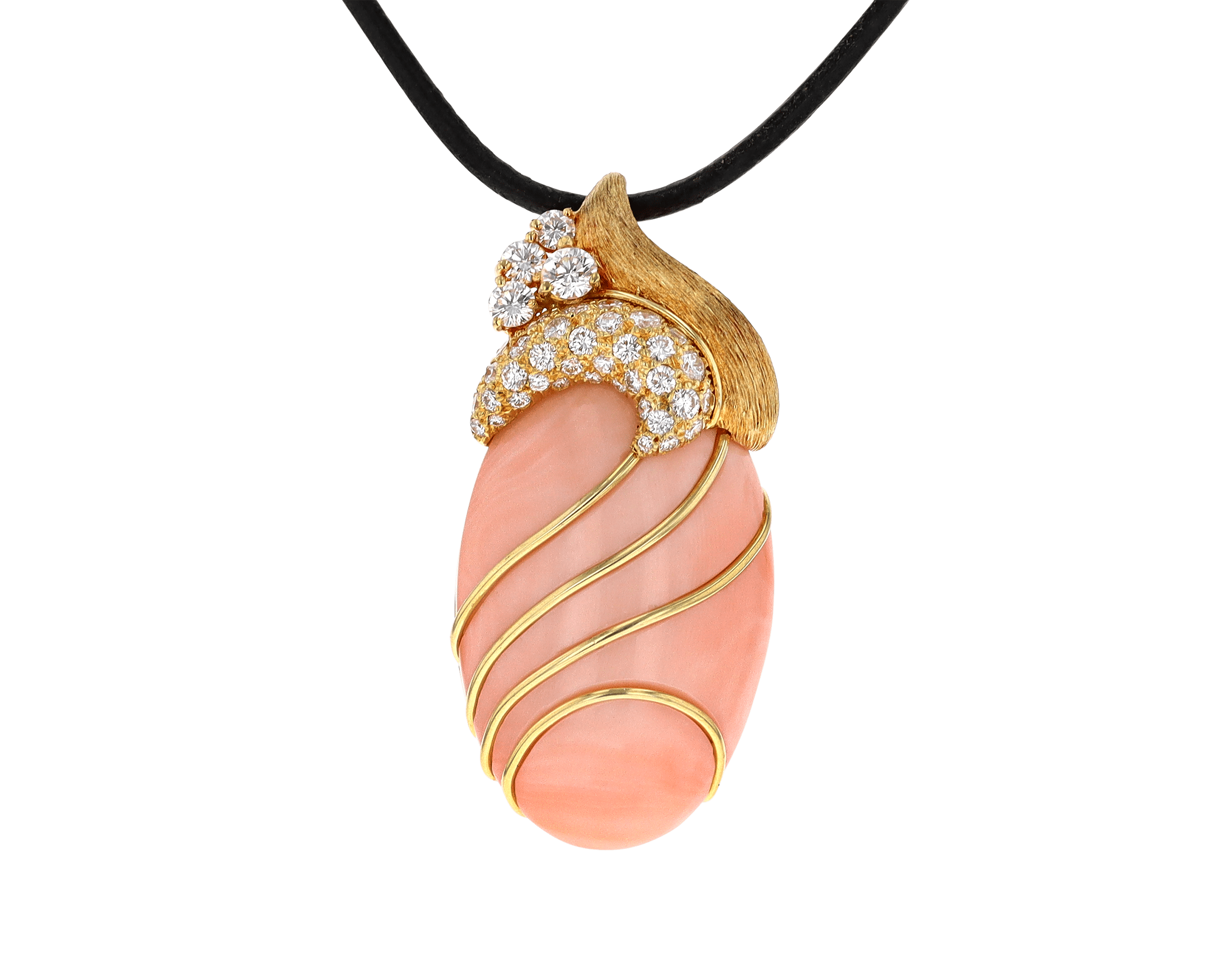 Henry Dunay Coral Pendant, 33.00 Carats