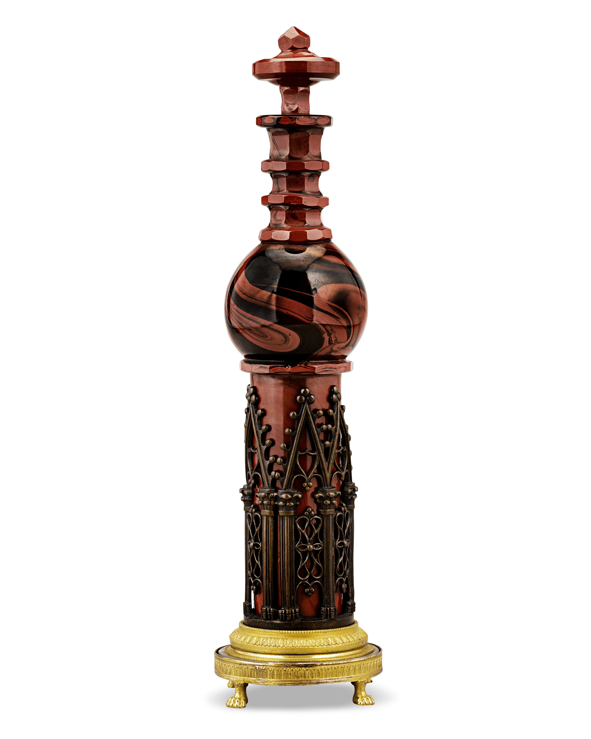 Hyalite Glass Perfume Flacon