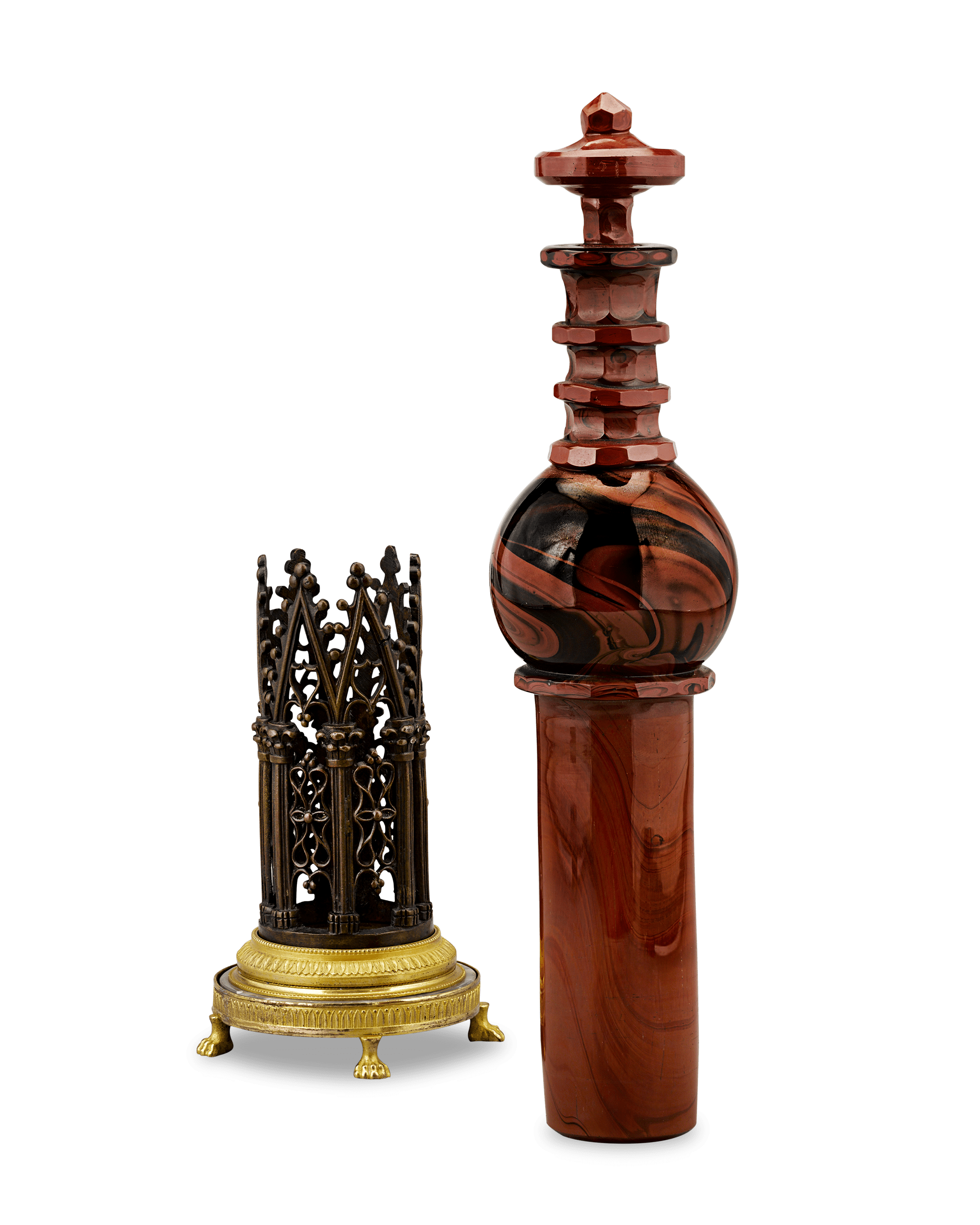 Hyalite Glass Perfume Flacon