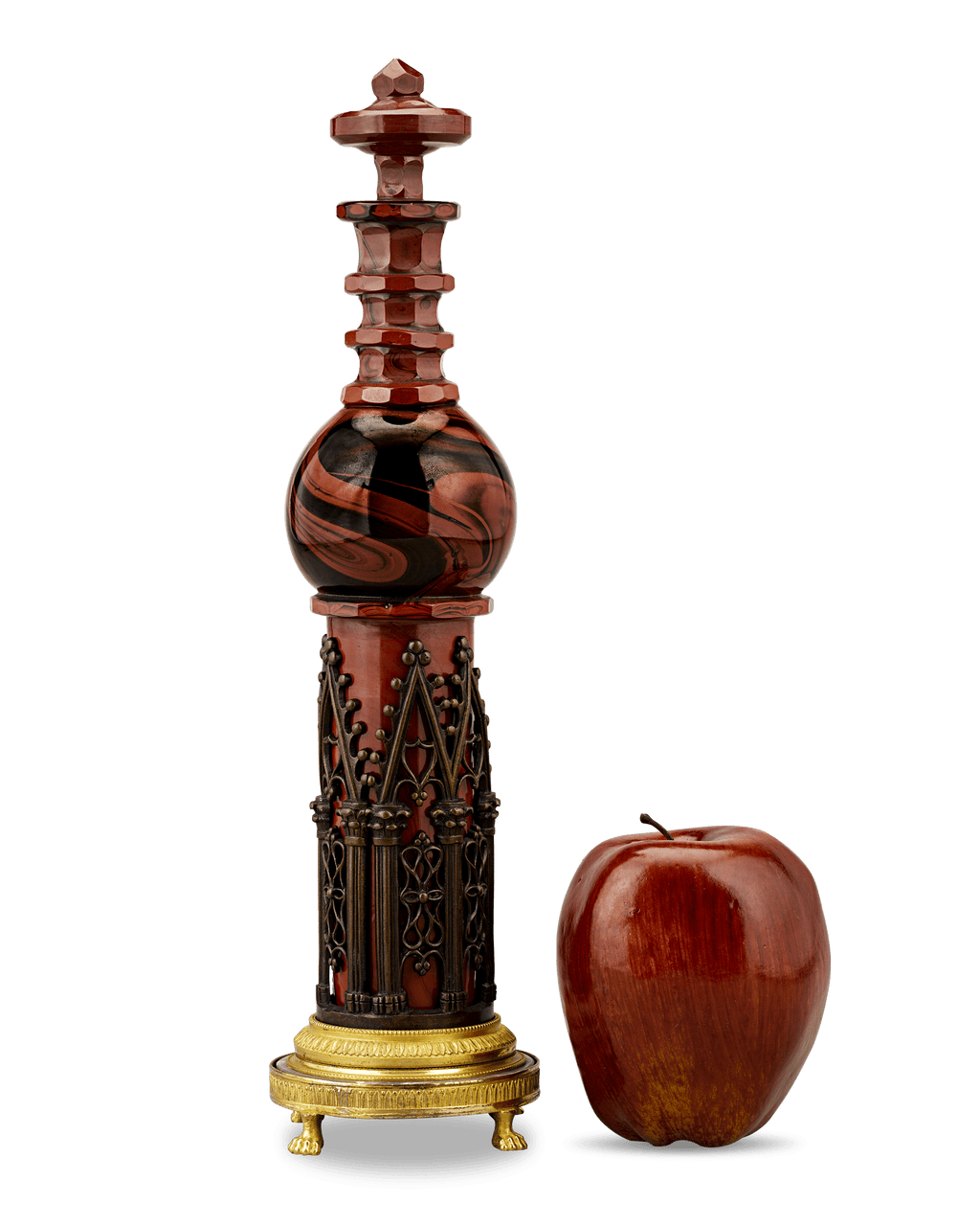 Hyalite Glass Perfume Flacon
