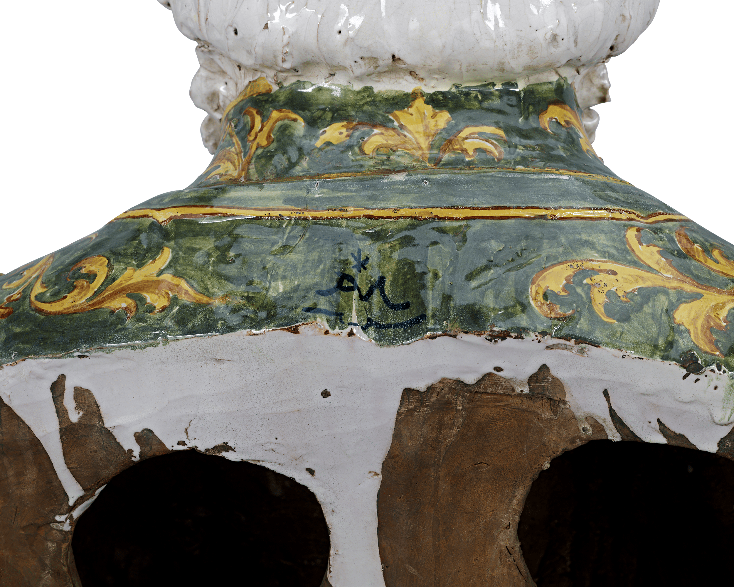 Isabella d'Este and Francesco II Gonzaga Majolica Busts by Angelo Minghetti