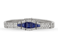 Art Deco Sapphire and Diamond Bracelet