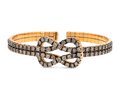 Dámaso Martinez Brown Diamond Cuff Bracelet, 5.24 Carats