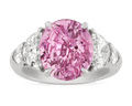Padparadscha Sapphire Ring, 8.45 Carats