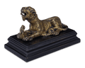 Panther and Hare Bronze Sculpture