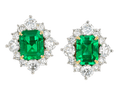 Colombian Emerald Earrings, 3.82 Carats