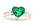 Heart-Shaped Emerald Ring, 1.97 Carats