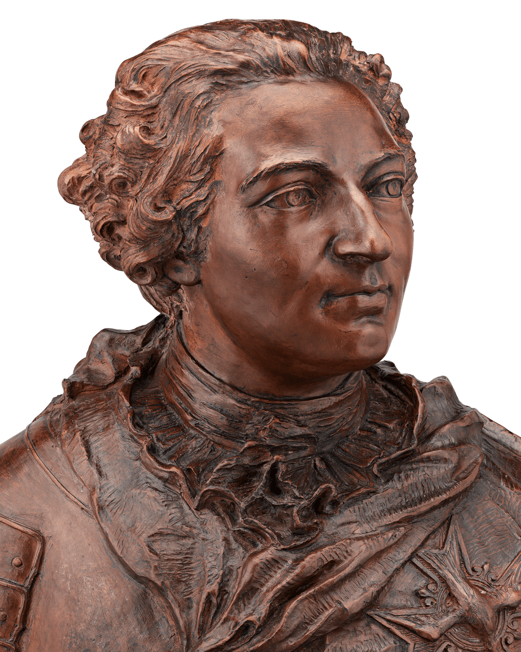 Terracotta Bust of King Louis XV after Lemoyne