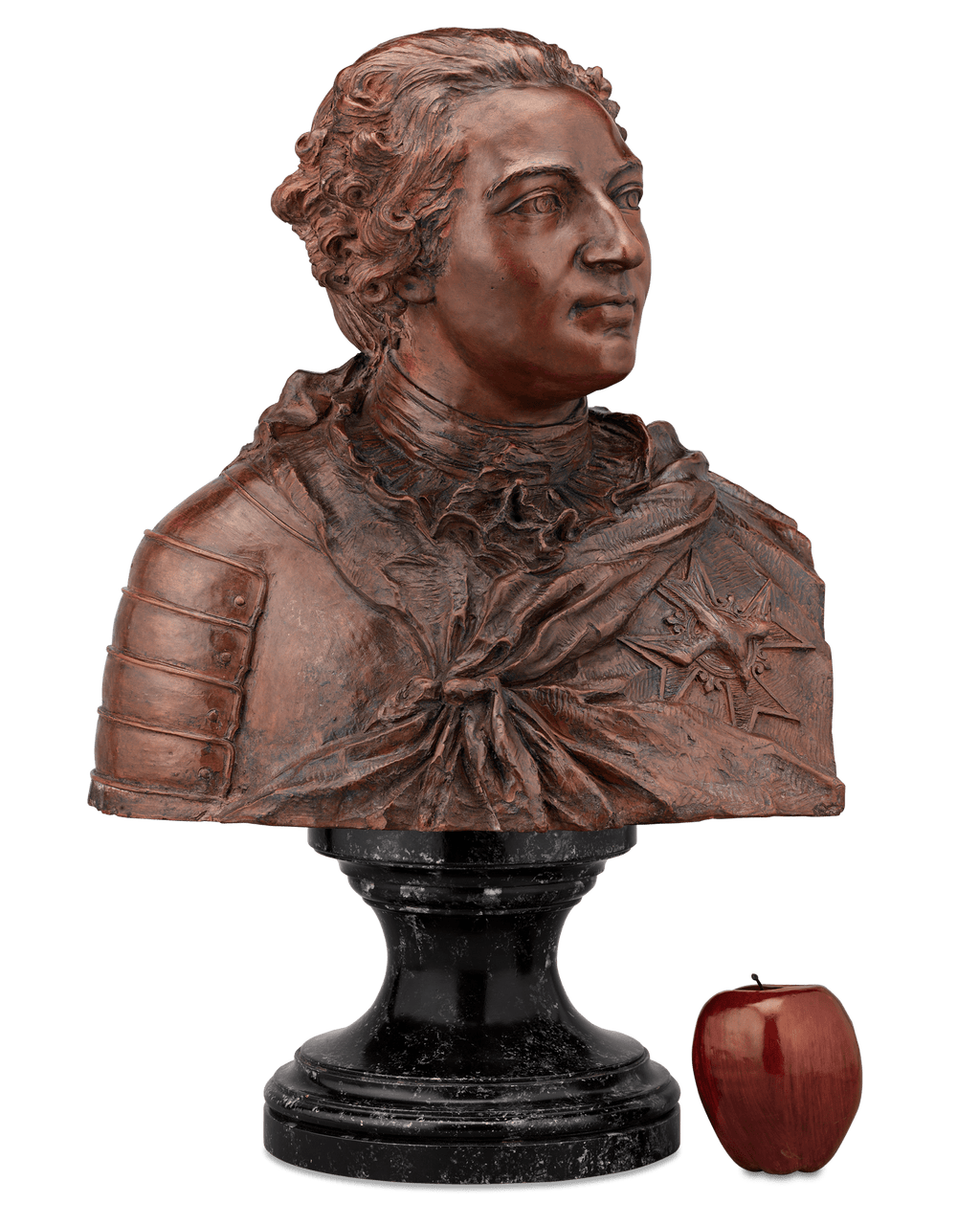 Terracotta Bust of King Louis XV after Lemoyne