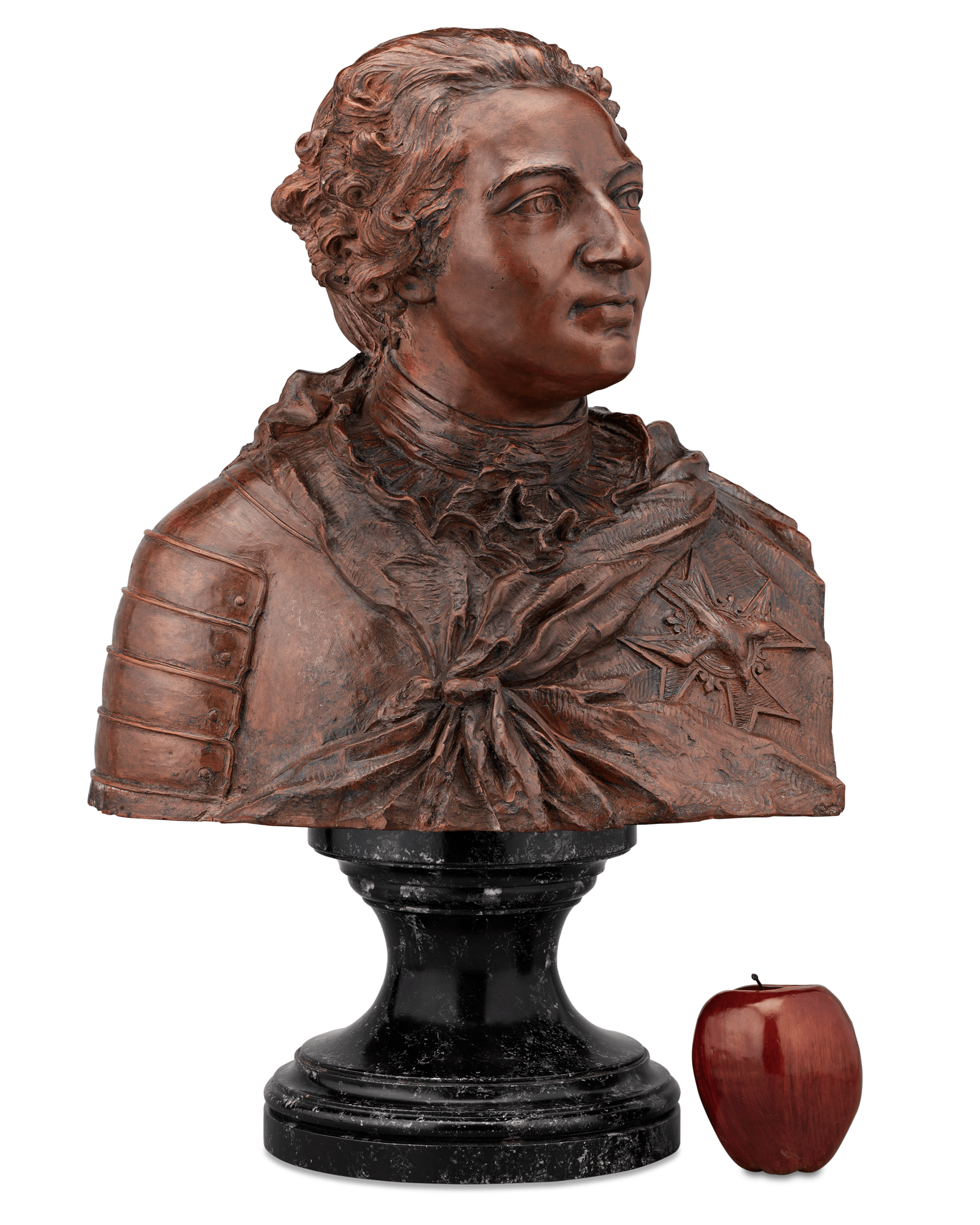 Terracotta Bust of King Louis XV after Lemoyne