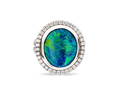Black Opal Ring, 6.50 Carats