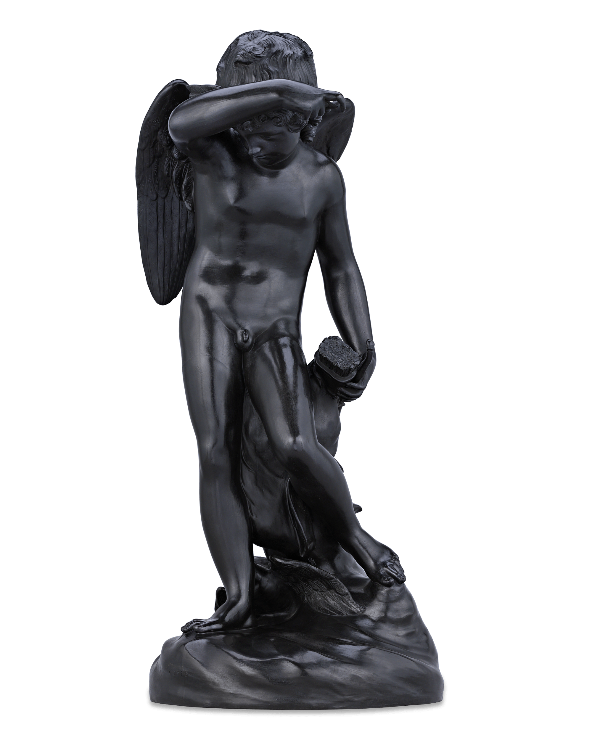 Wedgwood Black Basalt Figure of Cupid