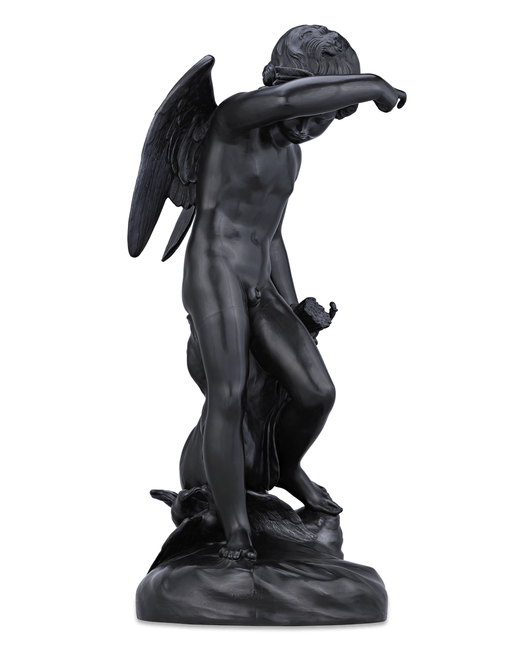 Wedgwood Black Basalt Figure of Cupid