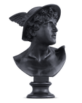 Wedgwood Black Basalt Bust of Mercury