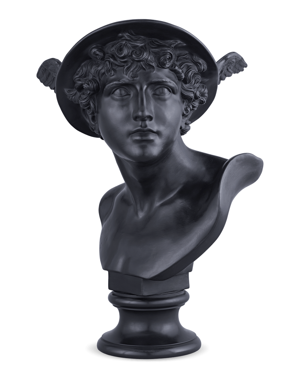 Wedgwood Black Basalt Bust of Mercury