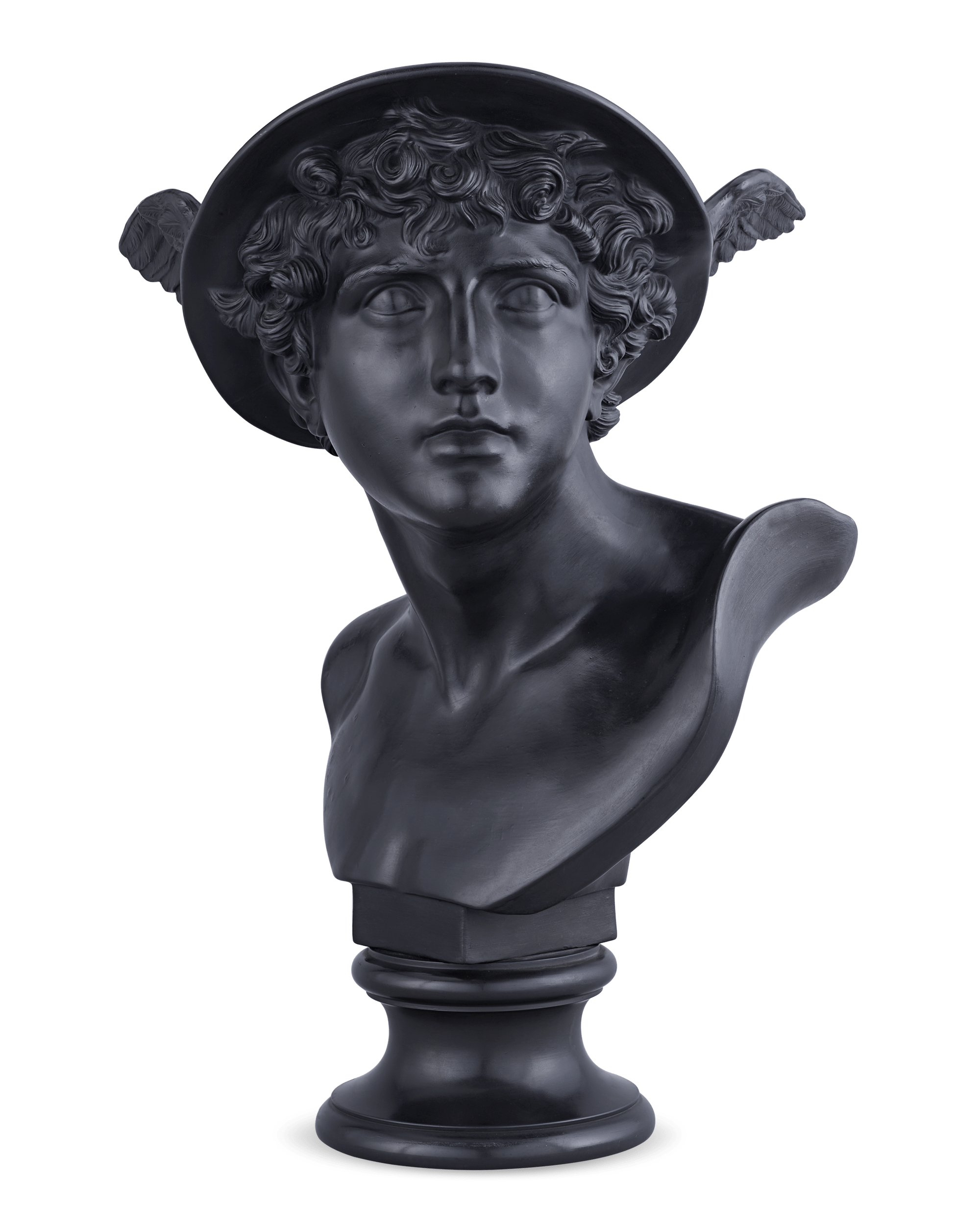 Wedgwood Black Basalt Bust of Mercury