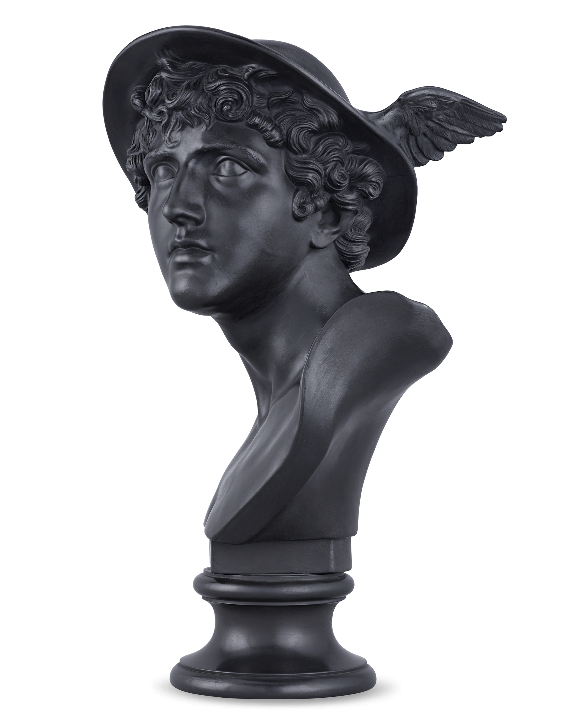 Wedgwood Black Basalt Bust of Mercury