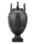 Wedgwood Black Basalt Two-Handled Vase