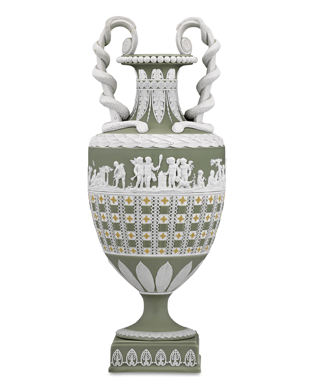 Wedgwood Diceware Snake-Handled Vase