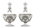 Tricolor Jasperware Barber Bottles by Wedgwood