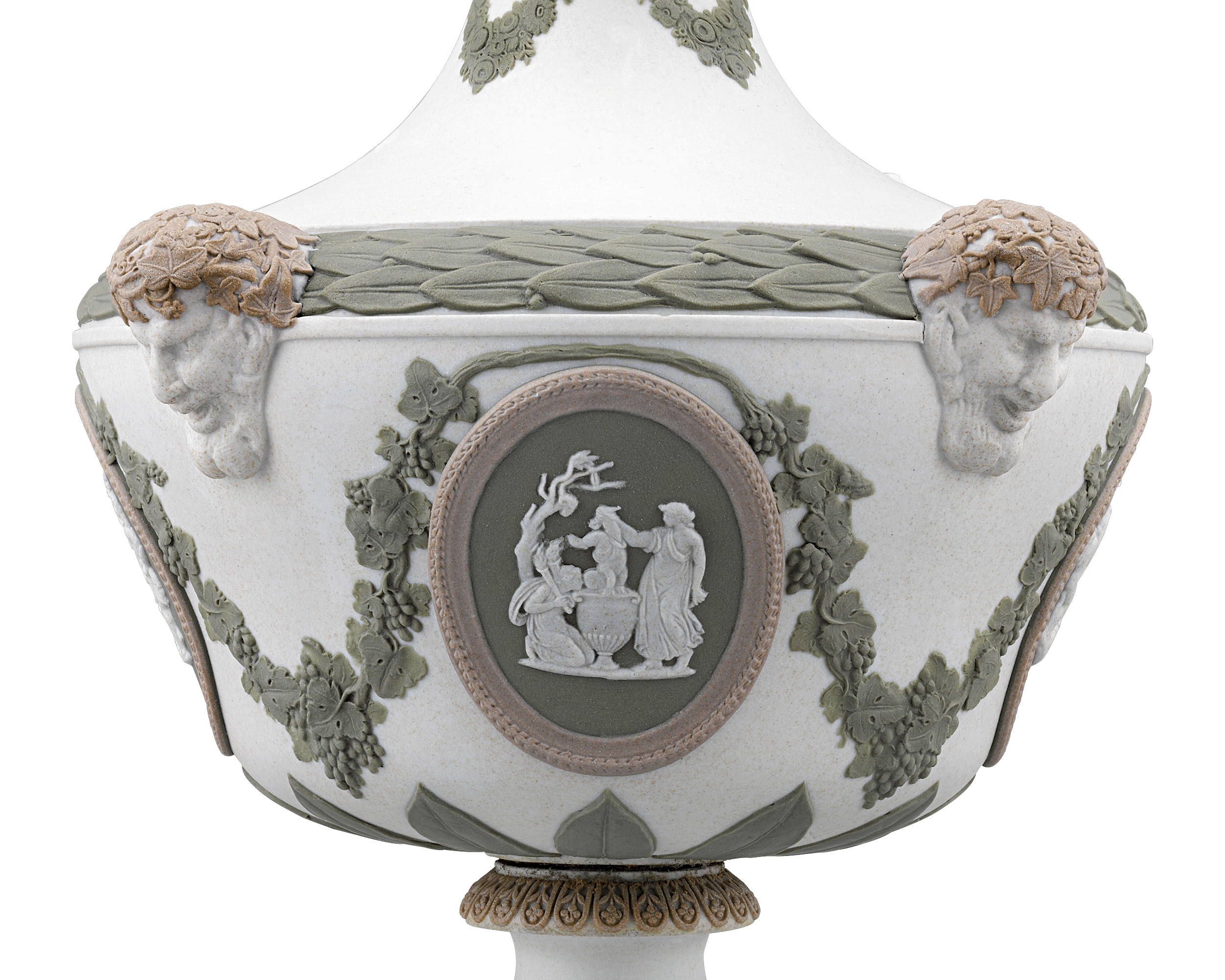 Tricolor Jasperware Barber Bottles by Wedgwood