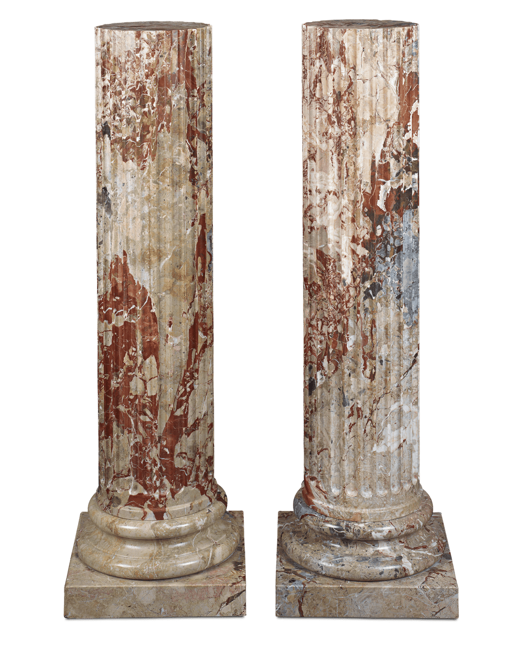 Sicilian Jasper Fluted Columns
