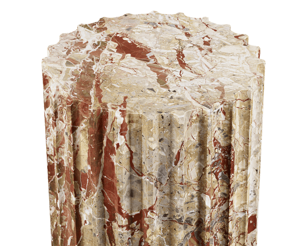 Sicilian Jasper Fluted Columns