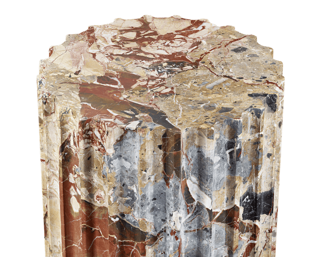 Sicilian Jasper Fluted Columns