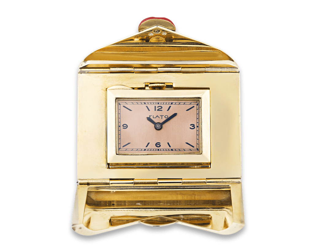 Paul Flato Gold and Enamel Compacts