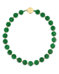 Natural Jade Button Necklace