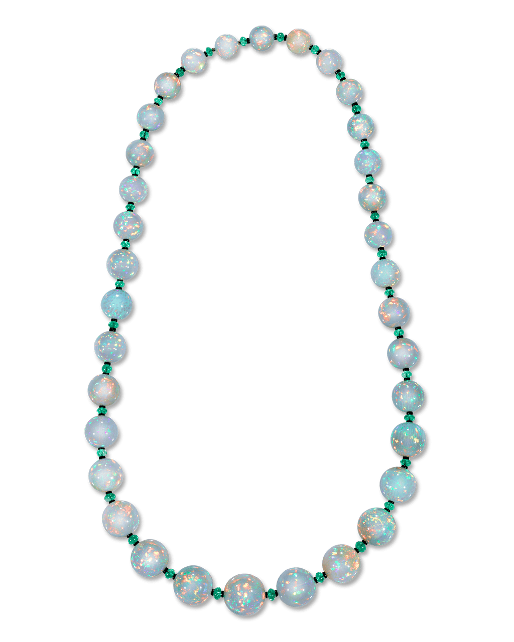 Ethiopian Opal Bead Necklace, 680.00 Carats
