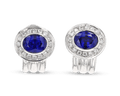 Oval Sapphire Earrings, 5.00 Carats