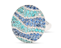 Adler Paraiba Tourmaline and Sapphire Ring
