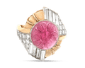 C.J. Auger Tourmaline and Diamond Ring