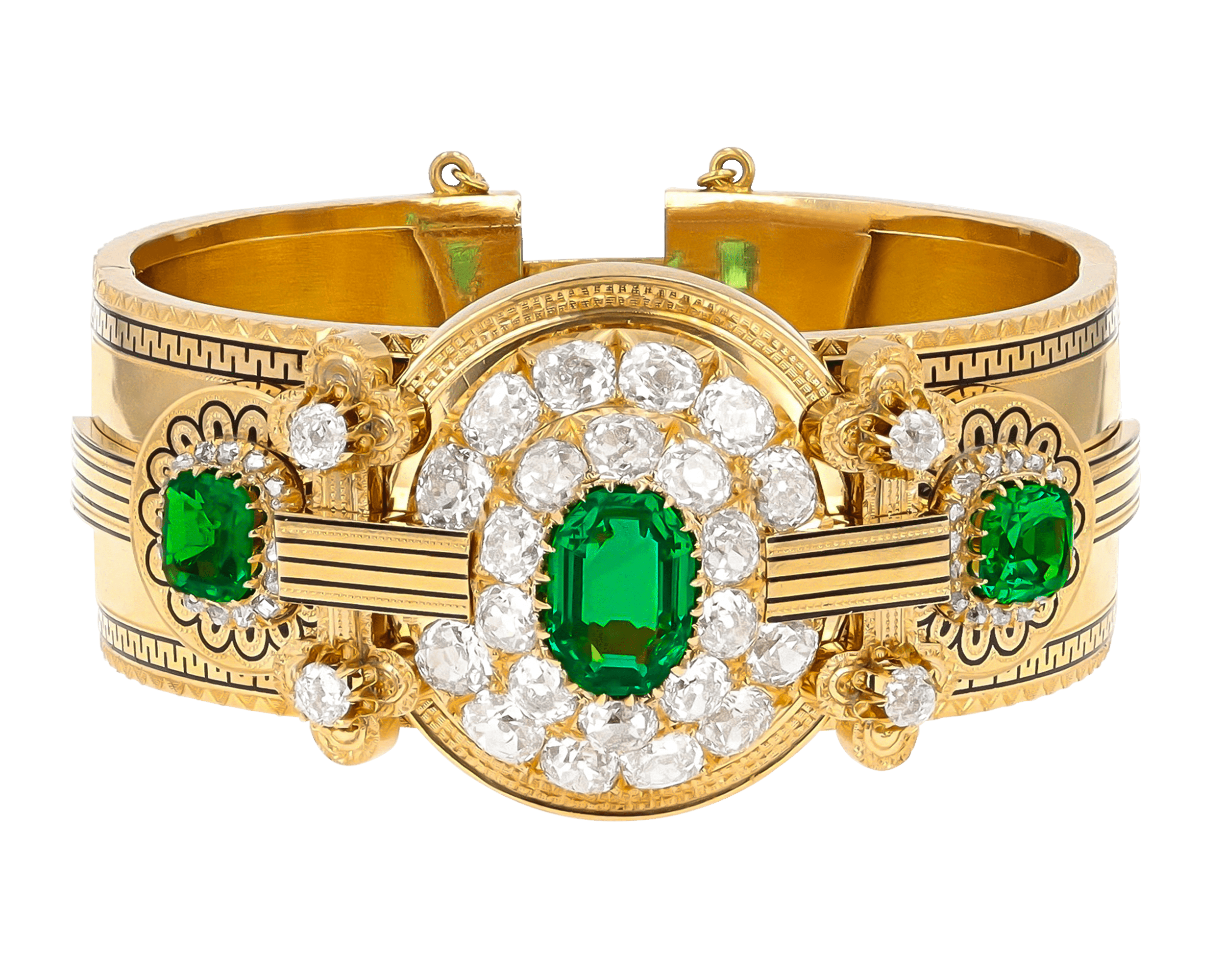 Edwardian Colombian Emerald Bracelet