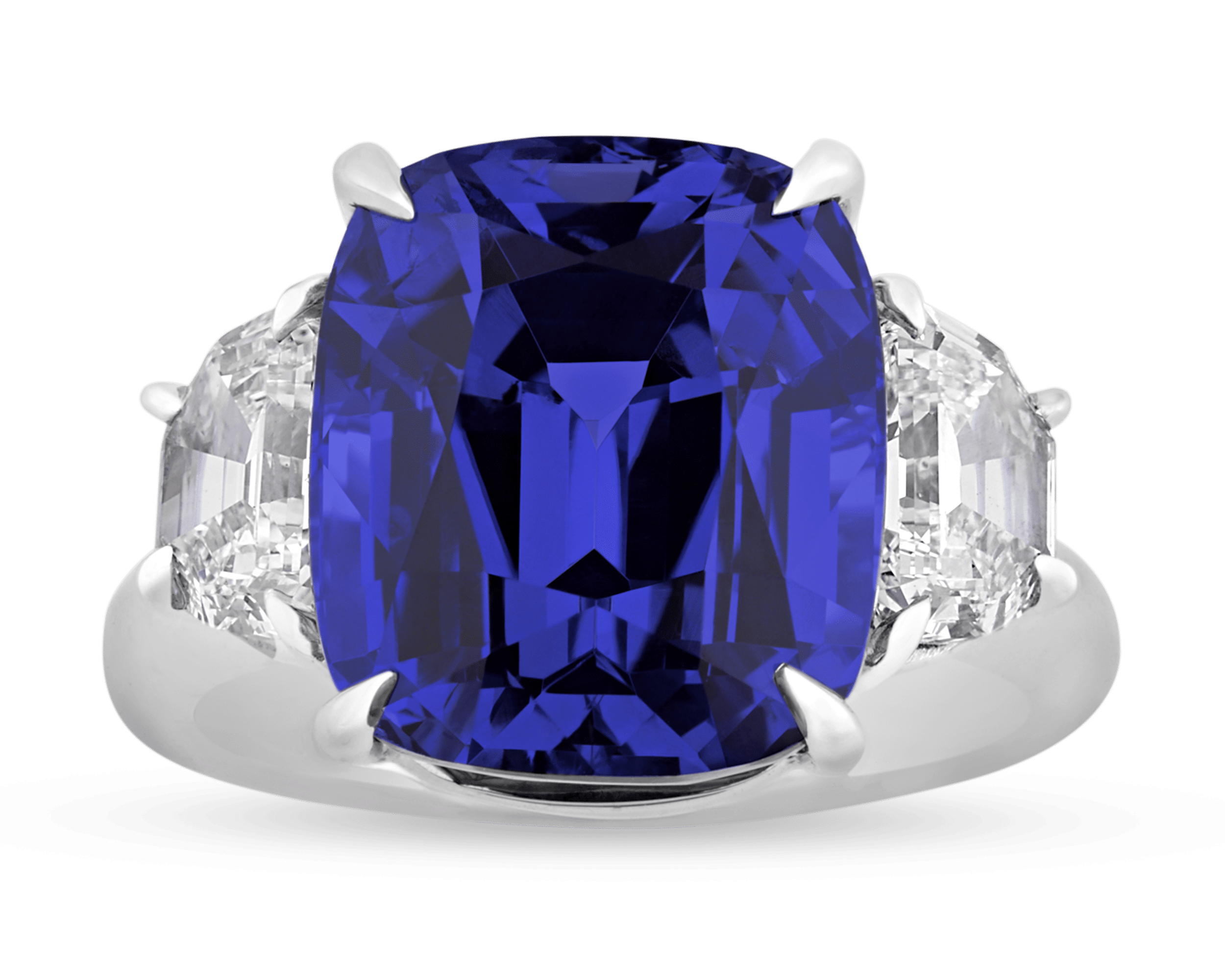 Color-Change Sapphire Ring, 12.40 Carats