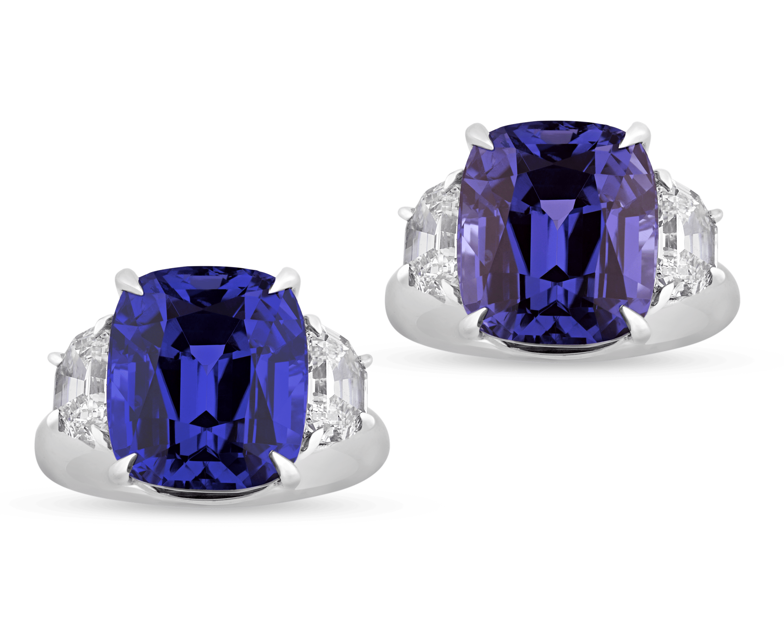 Color-Change Sapphire Ring, 12.40 Carats