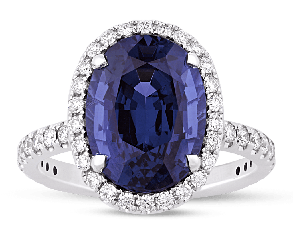 Color-Change Spinel Ring, 5.97 Carats