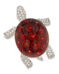 Boucheron Enamel and Diamond Turtle Brooch