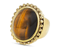 David Webb Tiger's Eye Dome Ring