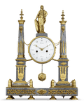 Louis XVI Marble Mantel Clock by Jean-Nicolas Schmit