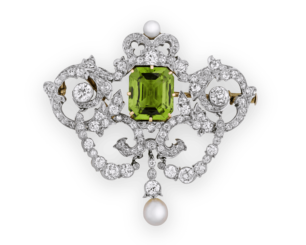 Tiffany & Co. Peridot Pendant Brooch