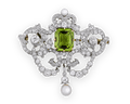 Tiffany & Co. Peridot Pendant Brooch