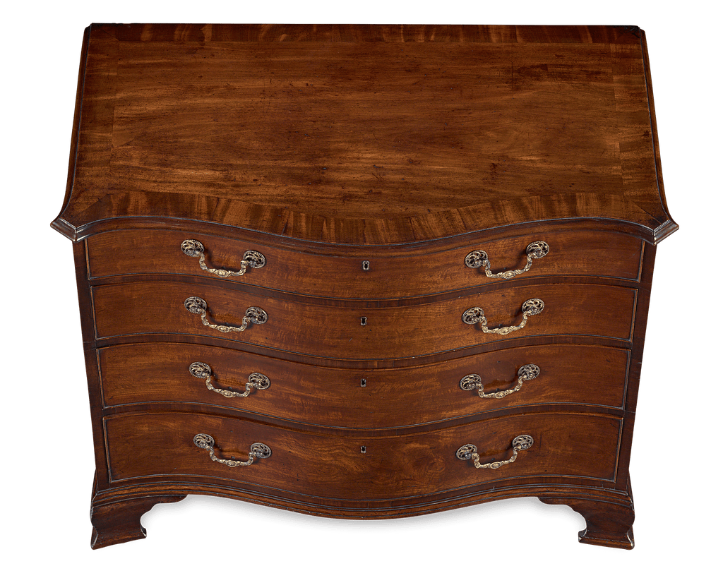 Thomas Chippendale Mahogany Serpentine Chest