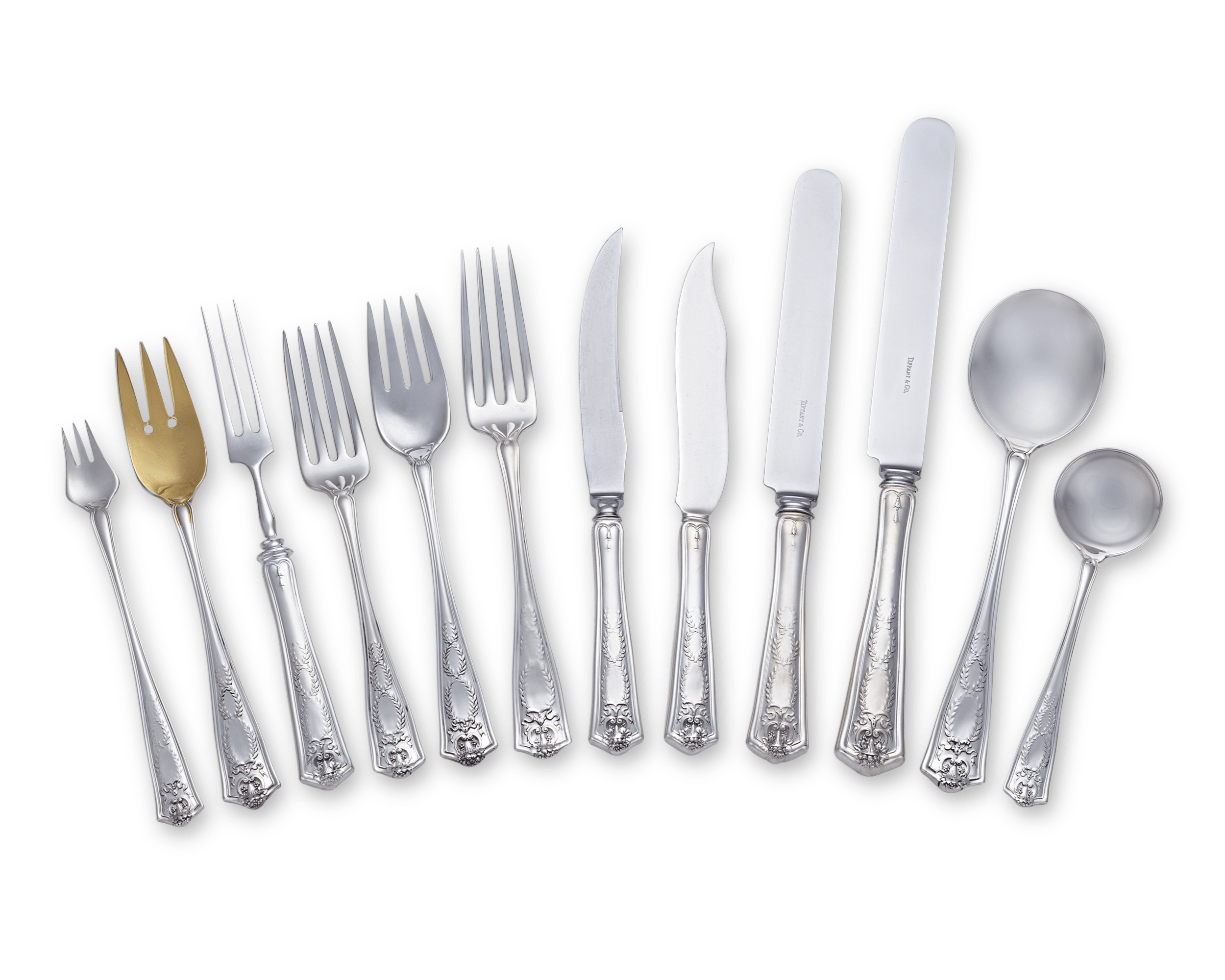 Winthrop Silver Flatware Service by Tiffany & Co.